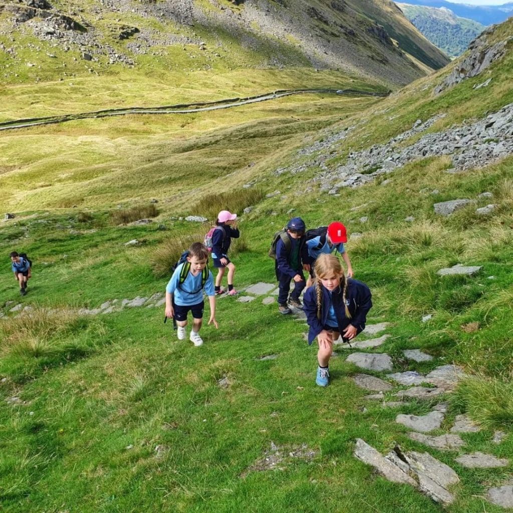 Year 3's in the mountain