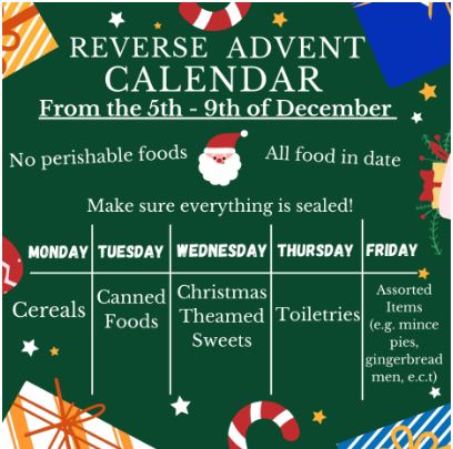 Round Square reverse Advent Calendar