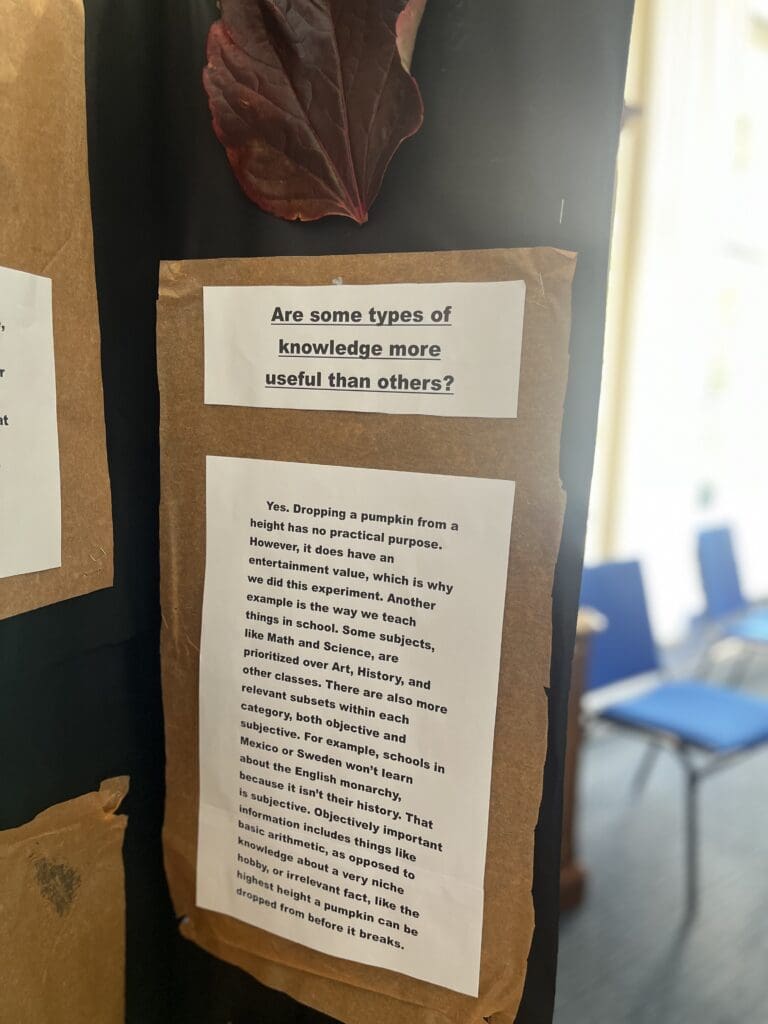 Windermere School Sixth Form TOK project
