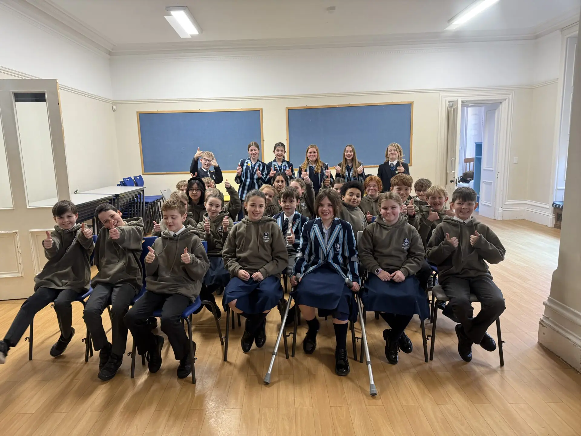 Windermere School Year 7 volunteers with Year 5 & 6
