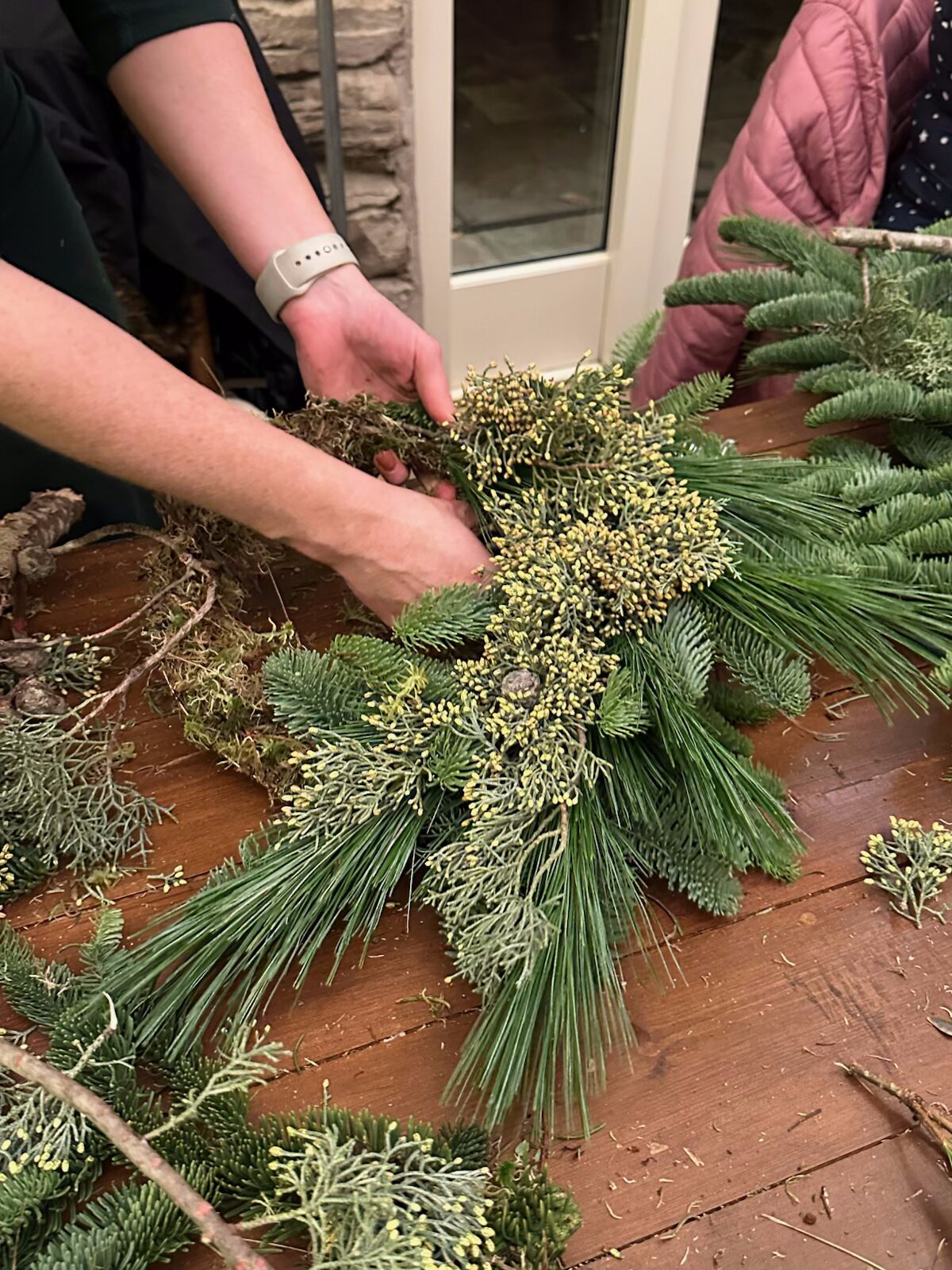 Windermere School Wreath Making event